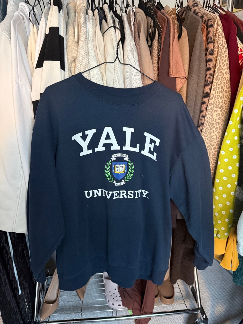 Yale University Navy Crewneck Sweatshirt